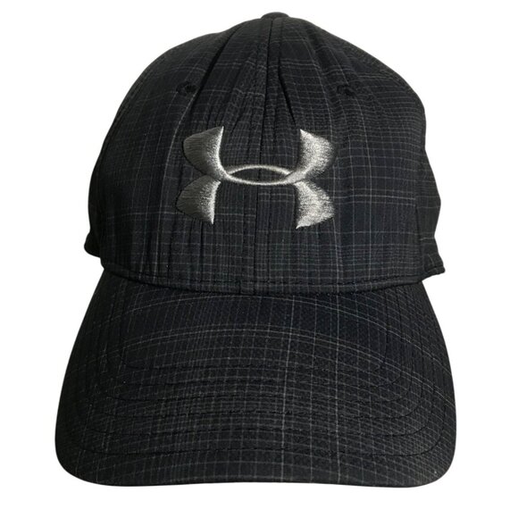 Under Armour OSFA Black Gray Heatgear Cap With Logo Like New - Picture 1 of 9